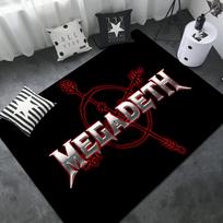 Sunkiojo Metalo Roko Muzikos Megadeth Durų Kilimėlis Plaunamas Neslystantis Svetainės Sofos Kėdžių Plotas Kilimėlis Virtuvės Tualeto Kilimas 40x60cm