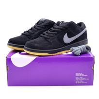 BQ6817-010 Nike SB Dunk Low Pro Black Fog Gum Light Grey (Men's) 5 black