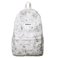 Schoolbag American high street schoolbag female Korean lazy wind junior high school male 1011 new backpack tie-dye college backpack Small balta