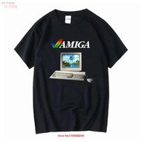 Amiga Computer Celebrate Retro Gaming Premium Heavy Cotton T Shirt Vintage Soft Stylish Fashion Homme Graphic Vintage XL black