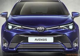 Toyota AVENSIS T27, T28 - Chrome Grill Strips