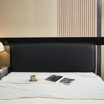 PU odinis galvūgalio užvalkalas Stretch viskas įskaičiuota lovos galvos apdangalas Universalus dulkėms atsparus dekoratyvinis baldų užvalkalas L200CM X H50-60CM