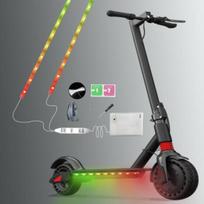 2 Strip Electric LED Bicycle Scooter Lights Night Cycling Colorful Lamp Waterpro gray