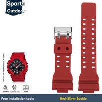 „Casio G-Shock“ juodo aukso GA-110, GA-100, GA-120, GA140, GA700, 400 dervos silikoninis sportinis laikrodžio dirželis vyrams, guminis laikrodžio dirželis 16 mm For ga110 100 120 brown