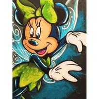 Disney Minnie Mouse Diamond Painting Theme Artwork Analysis 5D Mosaic Art DIY Cross Stitch Embroidery Set Full Diamond Home Decor Gift Round 20x30cm multi