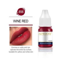 Tattoo Ink Nano Pigment Milkly Colors Semi Permanent Makiažo rinkiniams Atspalvis Antakiai Akių pieštukas Lūpoms Grožis 3ml Microblading Pigments 856 Burgundy