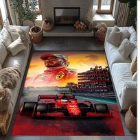 Lewis Hamilton Crystal Velvet Carpet Soft Anti?Slip Floor Mat Comfortable Home Living Room Bedroom Decor Rug 160cmx200cm