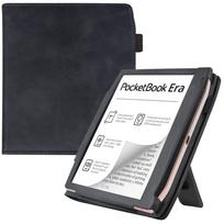 Verslo dėklas PocketBook Era Lite spalvotam 7 colių el. knygai su rankena PB700 PB700K3, atverčiamas dangtelis su stoveliu, automatinis miego/žadinimo režimas Era Lite (2026) juoda