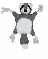 Uniq Pets Rustly meškėnas su virvėmis žaislas šunims, 28 cm