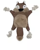 Uniq Pets Rustly burundukas su virvėmis žaislas šunims, 28 cm