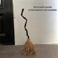 Excellent Glowing Witch Sweeper With Self Jumping Action For Halloween Party Gift Decoration Indoor Celebration A1