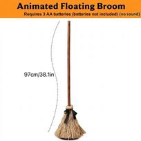 Excellent Glowing Witch Sweeper With Self Jumping Action For Halloween Party Gift Decoration Indoor Celebration A2