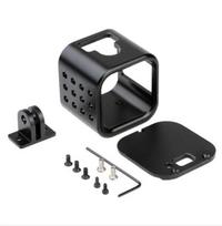 CNC aliuminio apsauginio korpuso korpuso dangtelio rėmas, skirtas „GoPro Hero 4/5 Session Go Pro Sport“ veiksmo kameros priedams juoda