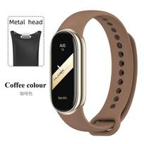 Sportinė silikoninė apyrankė Xiaomi Mi Band 9 NFC, pakaitinis apyrankės dirželis Xiaomi Mi Band 8/9/10, riešo apyrankė, išmaniųjų laikrodžių priedai For Mi Band 9/9NFC black