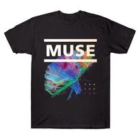 Muse The 2nd Law Marškinėliai Roko Grupė Muse Aukštos Kokybės Medvilniniai Drabužiai Unisex Aukštos Gatvės Viršutiniai Drabužiai Vasaros Gotikinis Gatvės Stilius S blue