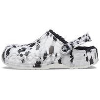 Crocs Baya Lined Clog Fleece Lined White Gray Slippers Unisex 'White Grey' 38-39 white