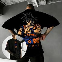Dragon Ball Z Goku Graphic T Shirt Men Women Anime Print oversized Cotton Short Sleeve Tee 2026 Summer Y2k Streetwear Casual Top 3XL black