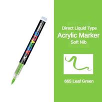 GUANGNA 5/1 PCS 16 Colors Direct-liquid Acrylic Paint Pens Brush Marker Pen for Rock Painting DIY Stationery School Art Supplies