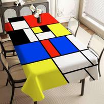 Meno P-Piet CC-ornelies M-Mondrian Staltiesė Namų Vakarienės Stalo Dangalas Banketo Lauko Šventės Dangalas Viešbučio Dekoro Staltiesės 90x140cm blue