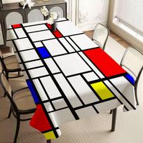 Meno P-Piet CC-ornelies M-Mondrian Staltiesė Namų Vakarienės Stalo Dangalas Banketo Lauko Šventės Dangalas Viešbučio Dekoro Staltiesės 90x140cm