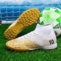 2026 Nauji paauglių futbolo bateliai Vaikams Aukštos kokybės futbolo aikštės dygliuoti bateliai Patogūs aukštakulniai sportbačiai Atsparūs dėvėjimuisi 43 yellow