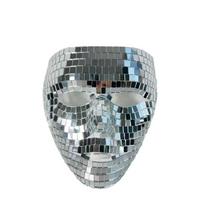 Disco Mirror Mask Gold Silver Black Costume Ball Costume Window Display Centerpiece For Women Adults Teens Spooky Gift