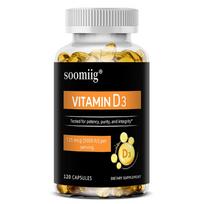 Soomiig Vitamin D3 Supplement, 5000 IU (125mcg), High Potency, 120 Capsules 120 Capsules