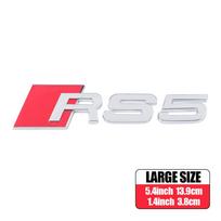 1PCS Car ABS RS3 RS4 RS5 RS6 RS7 RS8 Emblem Body Tail Trunk Decoration Sticker for Audi A3 8P 8V A4 B6 B7 A6 C5 C7 A5 Q3 Q5 Q7 S 1PCS