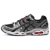 ASICS Gel Nimbus 9 grafito pilkos raudonos unisex sportbačiai grynos sidabrinės spalvos 1201A424-023 36 gray