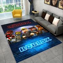 3D Animacinis R-Robloxs Žaidimo Kilimas Kilimas Žaidimų Kambariui Miegamajam Svetainei Sofai Namų Durų Kilimėlis Dekoras, Plotinis Kilimas Neslystantis Grindų Kilimėlis Dovana 40x60cm