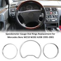 meter display   rings As a replacement for W210/ 10 E-Class before facelift, W202/ 02 C-Class facelift,  8/C208 CLK before facelift with silver black