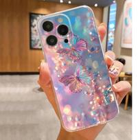 Butterfly Anti-Drop Clear Case for iPhone 14/15/16/17 Pro Max iPhone 14 Pro Max skaidri