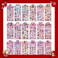 K-Pop Demon Hunters Laser Stickers - Anime and Cartoon Style Cute Creative Stickers for School Supplies and Home Ornament ranodm-10pcs pink