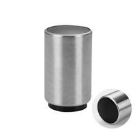 Magnetinis nerūdijančio plieno alaus ir butelių atidarytuvas su kamščiatraukiu - Lengvai atidaromas spaudžiamo tipo, individualus logotipas gray