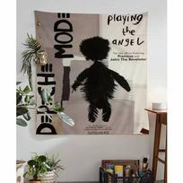 Depeche Mode Singer Anime Tapestry Hanging Tarot Hippie Wall Rugs Dorm Home Decor 74x94cm(29x37in) black