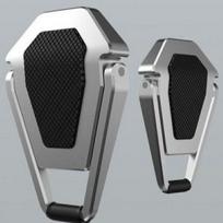 Zinc Alloy Invisible Laptop Stand: Shield-shaped, Foldable, Height-adjustable, Heat-dissipating, Portable Computer Foot Pad metalo sidabro spalvos