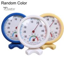 8cm Round Big Dial Thermometer Hygrometer Pointer Temperature Humidity Meter gray
