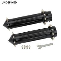 1  25mm Hand Grip CNC Spike Style Cable Handlebar Grips for Harley Sportster 883 1200 Touring Road King Dyna Softail Slim VRSC juoda