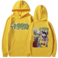 Šaunus reperis Mf Doom MM MAISTO grafikos džemperis su gobtuvu Vyriškas ir moteriškas Street Wear Unisex Ruduo Žiema Pūkuotas 3XL beige