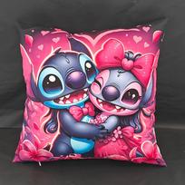 Mielas Disney Lilo&Stitch Pagalvės užvalkalas Animacinis Anime Figūrėlė Angelas Sofos Pagalvėlė Namų Miegamojo Dekoras Kawaii Gimtadienio Dovana A,(13) 60x60cm white