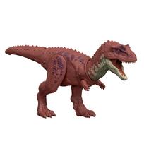 Mattel Jurassic World Roaring Aucasaurus Action Figure, Kids' Dinosaur Toy, Length: Approx. 12.2 inches, Ages 4 and Up, Brown, JGB88 brown