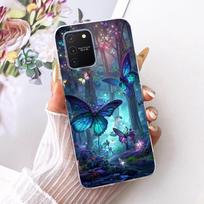Skirta Samsung Galaxy S10 Lite dėklas SM-G770F Prabangus drugelių ir medžio tapytas dangtelis Minkšto silikono telefono dėklas Samsung S10 Lite krepšiams Galaxy S10 Lite