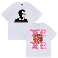 Harry Styles Kiss All The Time TShirt Disco Occasionally Tour Together Graphic YK Top UNISEXs Retro ONeck Oversized Tees M white