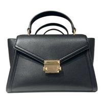 Michael Kors Whitney Leather Shoulder Bag With Adjustable Detachable Strap And Gold Hardware Women handbags Black 35R4GWHS2L-BLACK Basic Set (Bag+Dust Bag) gray