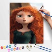 Disney Brave Merida Paint By Number Kit Drawing Canvas DIY Picture Home Decor Custom Oil Painting Art Supplies For Wall Decoration 40x50cm
