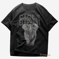 Cage The Elephant T shirt - Come A Little Closer - Cold Cold Cold - Cage The Elephant Merch - Unisex Rock Tee - Premium Music Apparel L gray