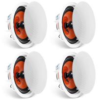 VEVOR 4 vnt. 8 colių/20,3 cm lubiniai garsiakalbiai 100 W įleidžiami lubiniai ir sieniniai garsiakalbiai