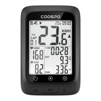 Coospo Belaidis dviračio kompiuteris GPS greičio matuoklis ir odometras su ANT+ širdies ritmo monitoriumi, kadencijos jutikliu, BT 5.0, suderinamas su Strava, IP67 black