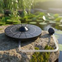Solar Pond Aerator Drive Air Pump No Buoyant for Fishes Keepers, Aquarium, Garden gray