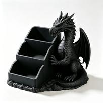 Unique Gothic Dragon Storage Box 3D Printed Pen Holder Multi Functional Toothbrush Rack  Bookshelf juoda